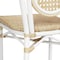 Flash Furniture Cannes Thonet French Bistro Stacking Chair, Natural PE Cane Rattan and White Aluminum Frame, 4PK 4-SDA-AD642110-1-NAT-WH-GG - alternate 2